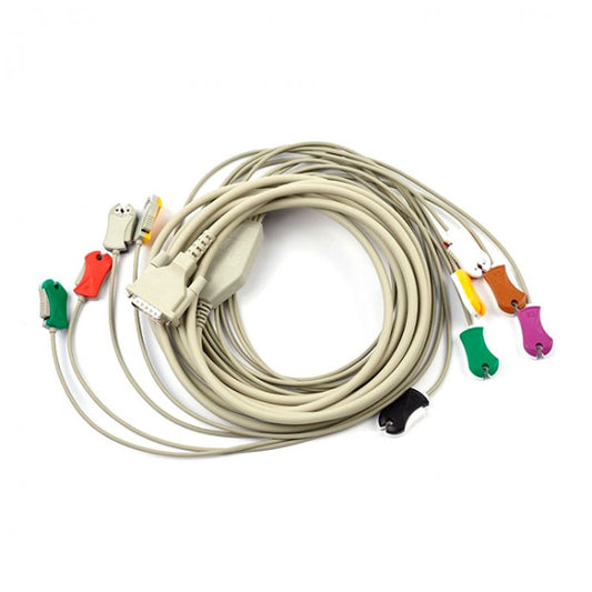 2.400115 10-wire patient cable, clip type, 3.5m, IEC, SCHILLER