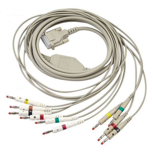 2.400118 10-wire patient cable, banana plug type, 3.5m, IEC, SCHILLER