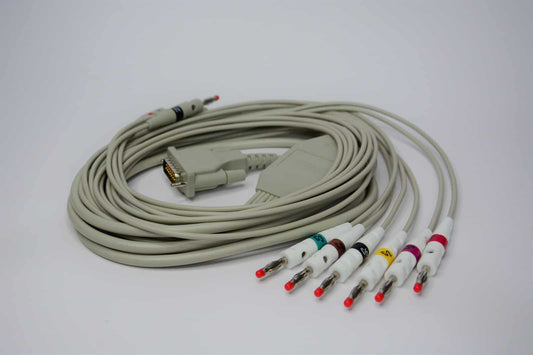 2.400180 10-wire patient cable IEC 3.1/2.55m, banana plug type, SCHILLER