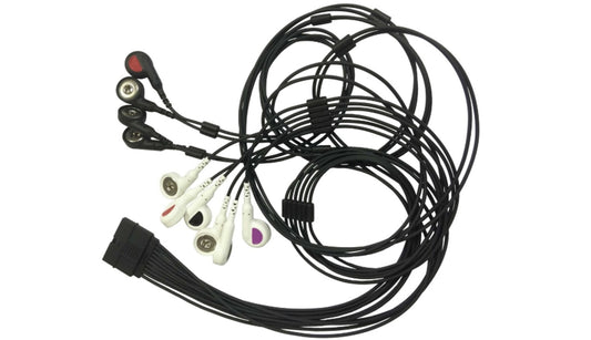 2.400222 10-wire patient cable, snap type, IEC, SCHILLER