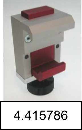 4.415786 Universal clamp for device mounting with tensioning screw for T-rail 25x8 to 35x10 mm, SCHILLER