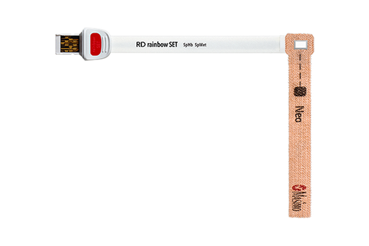 4028 RD RNBW SET-2 INF SpHb, ADH SNSR, 10/BOX, MASIMO