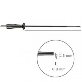 510-108 Needle electrode, arthroscopy, 90 ° angled, 1.5 x 0.8 mm, BOWA