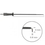 510-109 Needle electrode, arthroscopy, 90 ° angled, 4 x 0.8 mm, BOWA