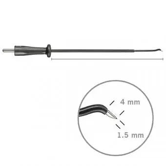 510-110 Knife electrode, arthroscopy, 45 ° angled, 4 x 1.5 mm, BOWA