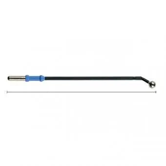 520-035 Ball electrode, angled, Ø 6 mm, 124 mm, insulated shaft 4 mm, BOWA
