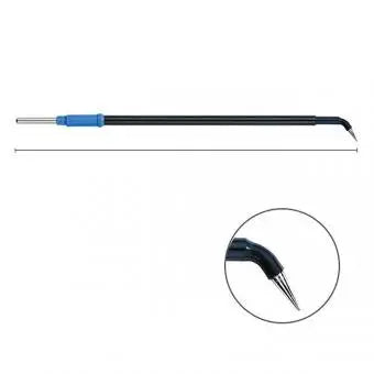 530-225 Needle electrode ENT, angled, 124 mm, insulated shaft 2.4 mm, BOWA