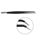 605-001 Bipolar forceps, angled, 195 mm, 8 mm x 1 mm, BOWA