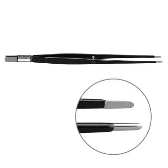 605-029 Bipolar forceps, straight, 195 mm, 8 mm x 2 mm, BOWA