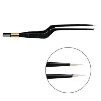 607-101 Bipolar forceps, NON-Stick-Gold, bayonet, 180 mm, 0.3 mm, BOWA
