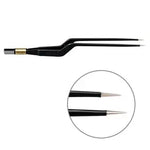 607-107 Bipolar forceps, NON-Stick-Gold, bayonet, 200 mm, 0.6 mm, BOWA