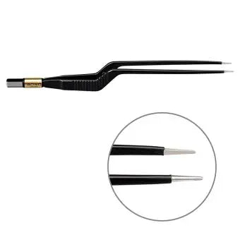 607-111 Bipolar forceps, NON-Stick-Gold, bayonet, 200 mm, 1 mm, BOWA