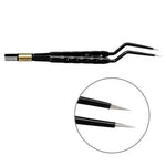 607-140 Bipolar forceps, NON-Stick-Gold, round handle, bayonet, 180 mm, 0.3 mm, BOWA