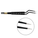 607-150 Bipolar forceps, NON-Stick-Gold, round handle, bayonet, 180 mm, 1 mm, BOWA