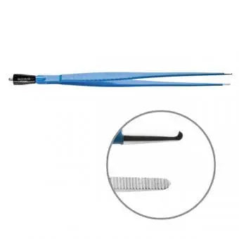 610-018 Monopolar forceps, straight, 195 mm, 8 mm x 1 mm, BOWA