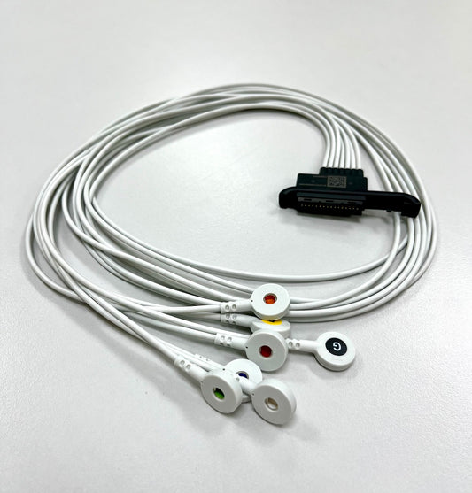 2.400177 7-wire patient cable, snap type, 82cm, medilogAR, SCHILLER
