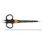 795-180 BiZZER, bipolar scissors, 180 mm, curved, needle tip, BOWA