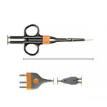 795-545 BiZZER, bip. scissors, 145 mm, curved, needle tip, COMFORT, cable 4.5m, BOWA