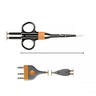 795-545 BiZZER, bip. scissors, 145 mm, curved, needle tip, COMFORT, cable 4.5m, BOWA