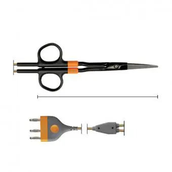 796-570 BiZZER, bipolar scissors, 170 mm, curved, COMFORT, cable 4.5 m, BOWA