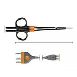 797-580 BiZZER, bipolar scissors, 180 mm, curved, slight, COMFORT, cable 4.5 m, BOWA
