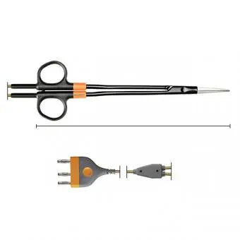 797-630 BiZZER, bipolar scissors, 230 mm, curved, slight, COMFORT, cable 4.5 m, BOWA