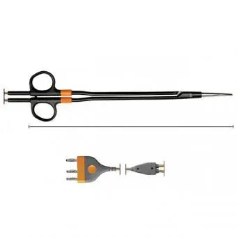 797-680 BiZZER, bipolar scissors, 280 mm, curved, slight, COMFORT, cable 4.5m, BOWA