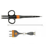 798-580 BiZZER, bipolar scissors, 180 mm, curved, fine, COMFORT, cable 4.5 m, BOWA