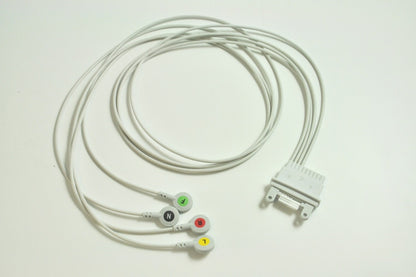 2.400173 4-wire patient cable, snap type, FD12plus, SCHILLER