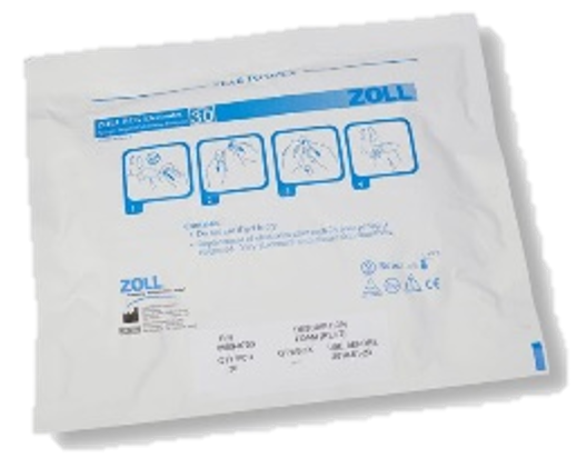 8900-0700 Elettrodi rettangolari, ZOLL