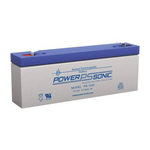 1200202602 Power Sonic PS-1220 12V DC Lead Acid Rechargeable Battery, Mortara